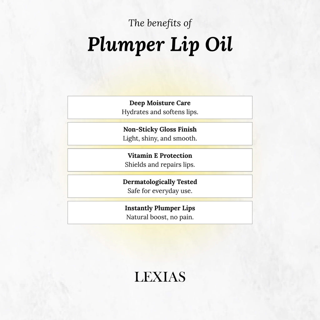 LEXIAS Moisturizing Plump LipGloss Oil